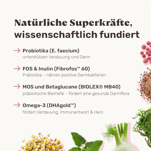 mammaly Lucky Belly + Happy HIPS Vorteils-Bundle (2X 325g) – Probiotika Verdauungssnacks & Grünlippmuschel für Hunde – Magen & Darm Snacks + Knochen- & Gelenktabletten als Hundeleckerli