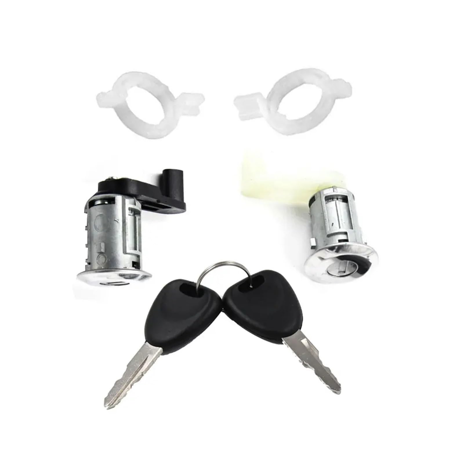 Hzsmyxgs One Color Car Door Lock Compatible With Megane 1996 1997 1998 1999 2000 2001 2002 2003 7701468981 7701468982 Left Right Car Door Lock Barrel Cylinder With 2 Key