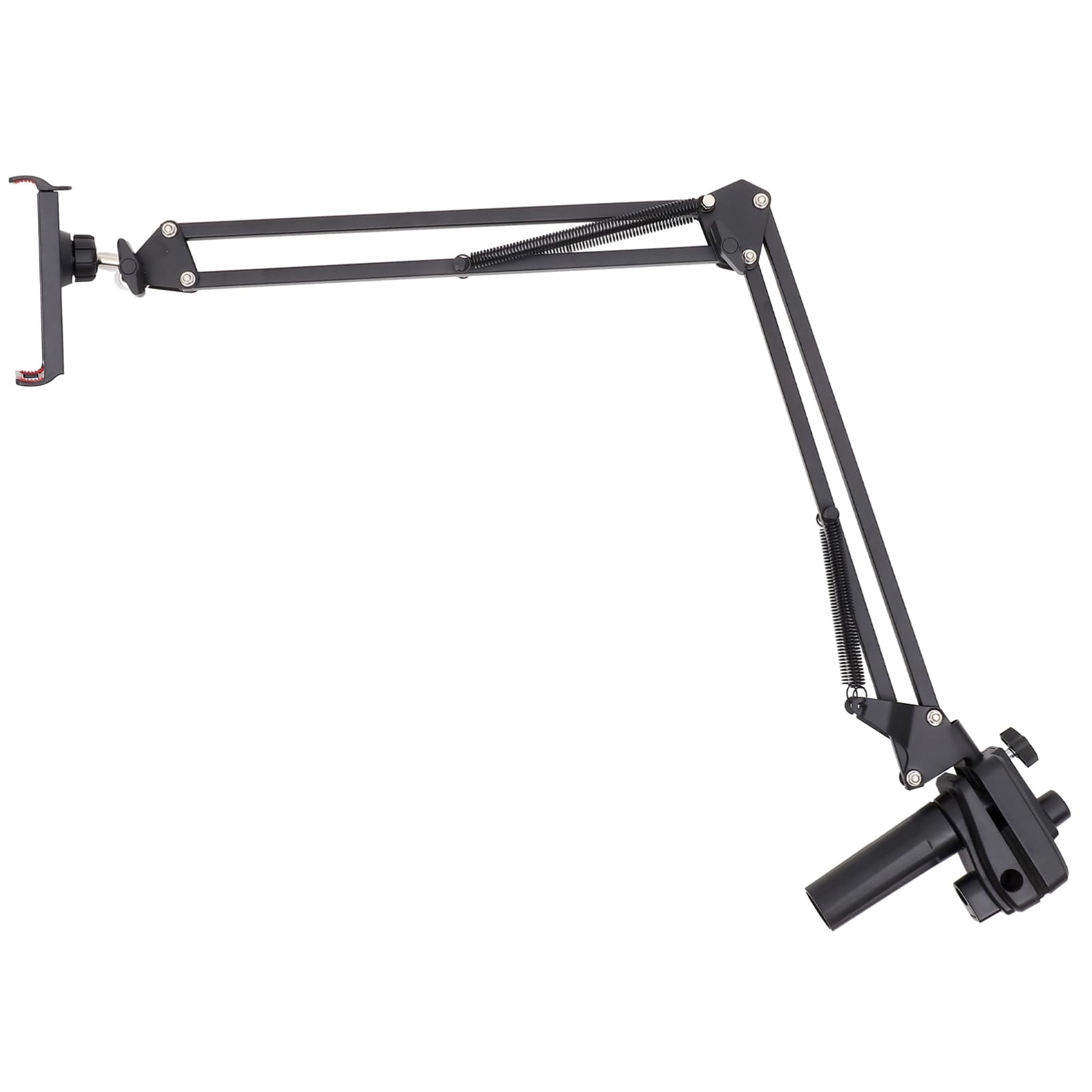 Tablet Halterung mit Drehung Faltbarer Handyhalter für Bett Küche Büro Stabiler Metallarm Installieren für Smartphones und Tablets