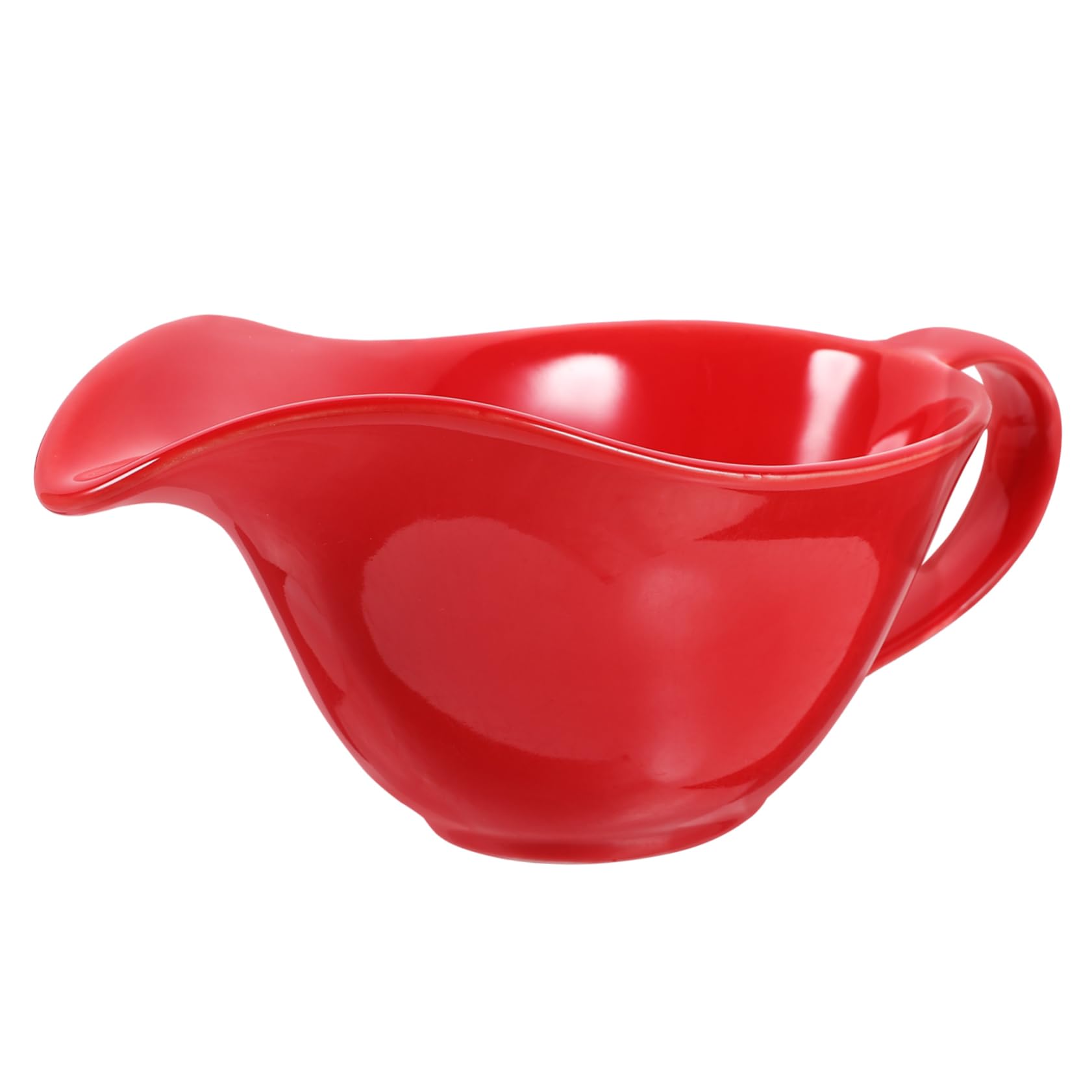 VOSAREA Gravy Boat Milk Jug Elegant Ceramic Sauce Pitcher for Honey Salad Dressings Lightweight for Home Dining and Entertaining