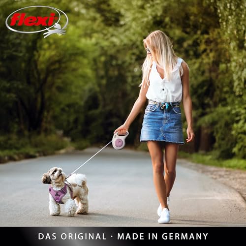flexi® Select M Gurt 0-7 m schwarz, Roll-Leine für Hunde bis 25 kg