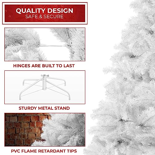 Casafield6ftwhitespruceartificialholidaychristmastreewithsturdymetalstand Urban Country Home Decor Casafield 6ft white spruce artificial holiday christmas tree with sturdy metal stand urban country home decor