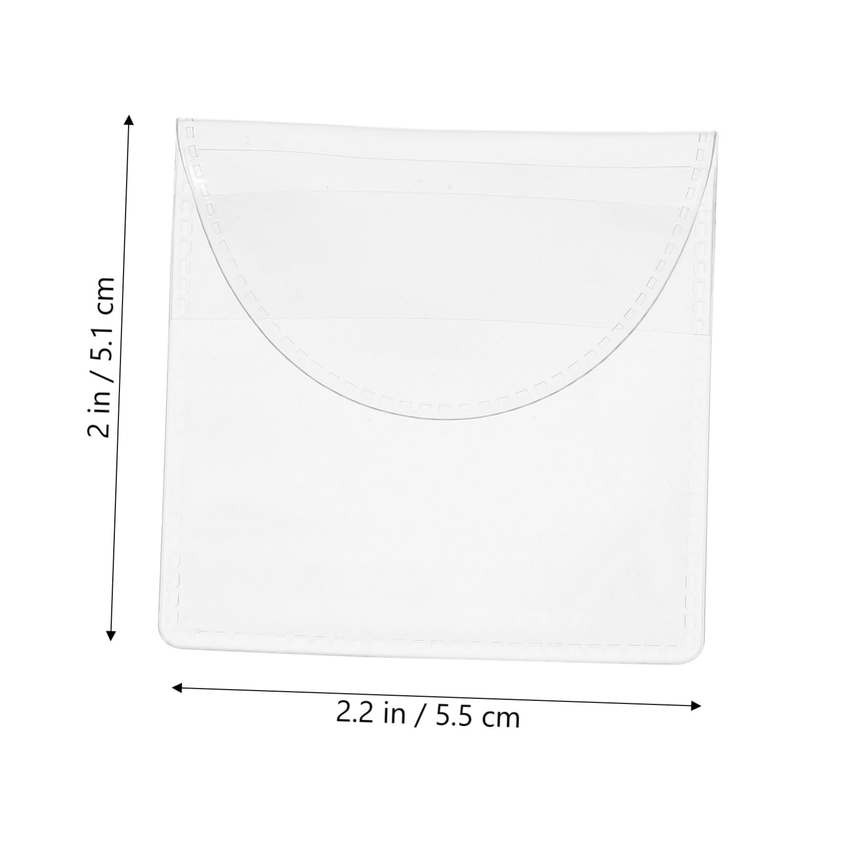 ROMISBABA 40Pcs Transparent Coin Holder Pouch Commemorative Money Storage Bags Coin Protectors for Collectors for Exhibitions and Design