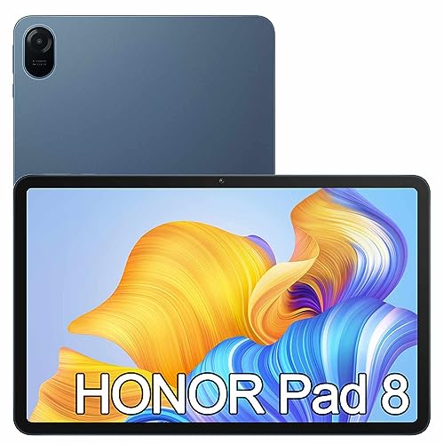 HONOR Pad 8 Tablette 12 Pouces 2K FullView 6Go RAM 128Go ROM Batterie 7250mAh 8 Haut-parleurs, Android 12 + MagicUI 6.1,Wi-FI,Blue Hour