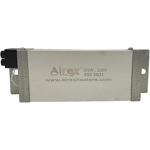 Airex Space Heater Electrical Panel Switch Gear For HT LT Panel Boards/Electronic Instruments Panel Heater Box Type Space Heater (120 Watt)