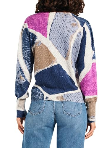 Image of NIC+Zoe Women's Printed Tiles Femme Sleeve Sweater