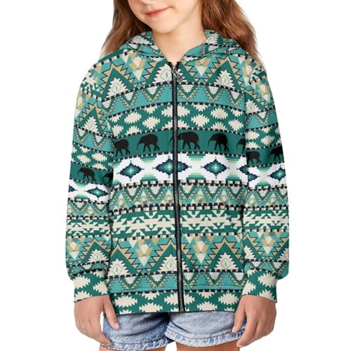 Kids Hoodie with Full-Zip Front & Pockets, Basic Warm Hooded Lightweight Sport Sweater for Boys and Girls Size S-XL3