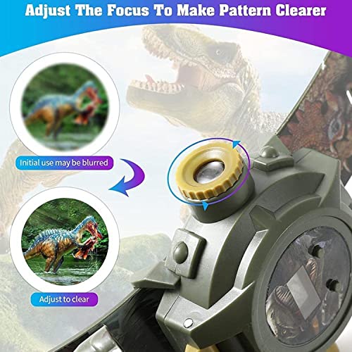 Image of RAYCHY Dinosaur Watch Flashlight Projector Toys Animal Pattern Torch Educational Toys Gift