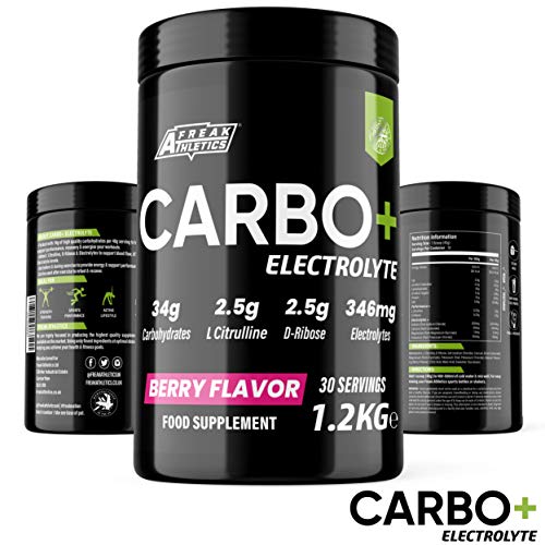 Freak Athletics Carbo+ Electrolyte 1.2kg - Carbohydrate Energy Drink Powder with Added Electrolytes, L Citrulline & D-Ribose - Hydration, Energy, Performance & Recovery Fuel - Image 2