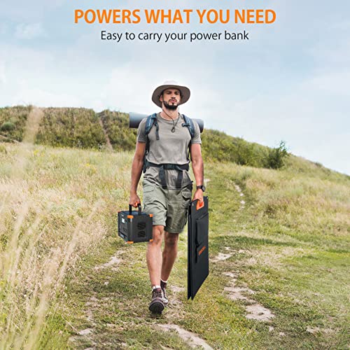 GRECELL 1000W Portable Power Station With 2x 100W Solar Panels, 999Wh Backup Lithium Battery, Pure Sine Wave AC Outlet, 60W PD Quick Charge Solar Generator Set for Outdoor Emergency Camping Travel - Image 4