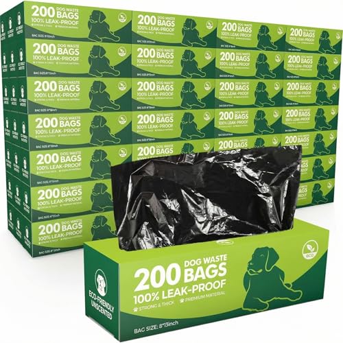 Image of Sherr 25 Boxed Rolls 5000 Counts Dog Poop Bags Bulk Leak Proof Dog Doggy Poop Pet Waste Bags for Puppy Pets Outdoor Walking and Travel