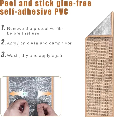 FlowaFoli Stair Treads for Wooden Steps Indoor,8" X 30" (15 in Pack) Stair Treads Non Slip, Machine Washable for Kids Elders and Pets,Beige