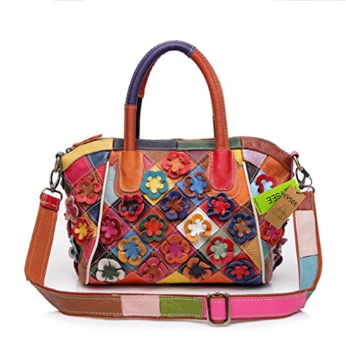 💗【Materiale】pelle + poliestere + metallo;【Dimensioni】33cm (lunghezza superiore) 28cm (lunghezza inferiore) * 23cm (altezza) * 15cm (larghezza);【Peso】0,7KG;【Consegna】1 x borsetta in pelle pura da donna, 1 x cinghia a spalla.