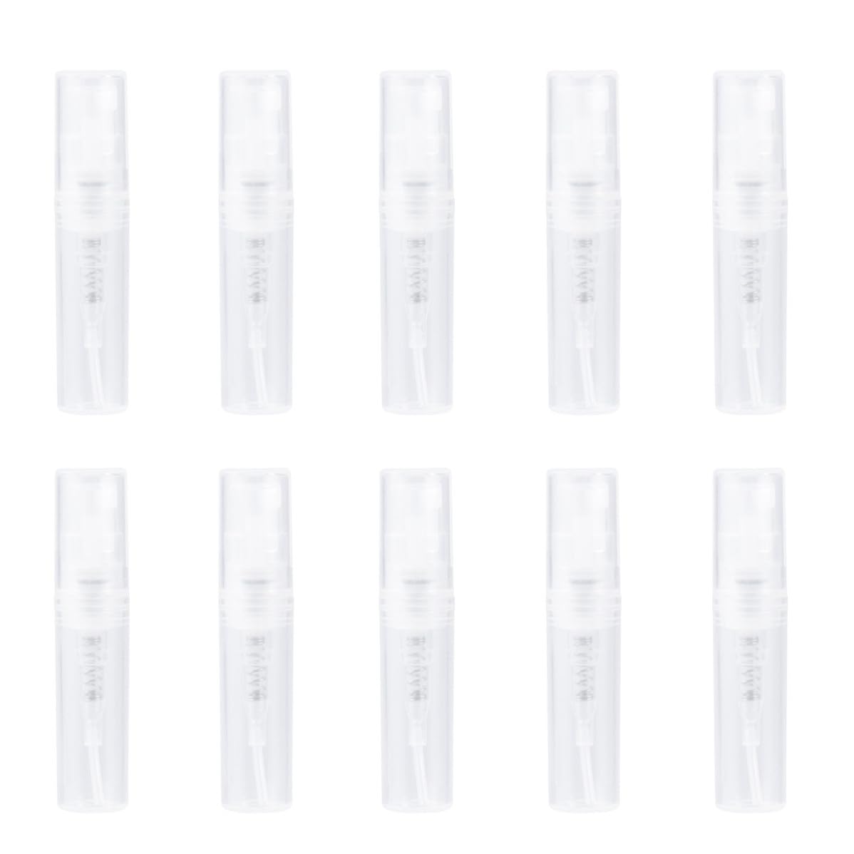 Perfume Portátiles Recargables 60 Botellas de 2ml de Plástico y Rellenables, Ideales para Maquillaje y Viajes