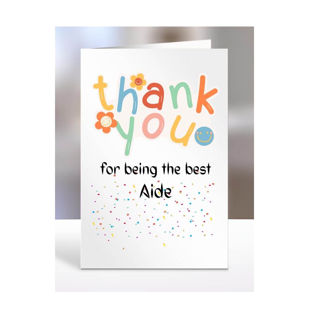 Thank you card for Aide, men, women, him, her, colleague, boss, manager, supervisor, friend, gifts, presents for christmas, A5-212a_22 โ image 1