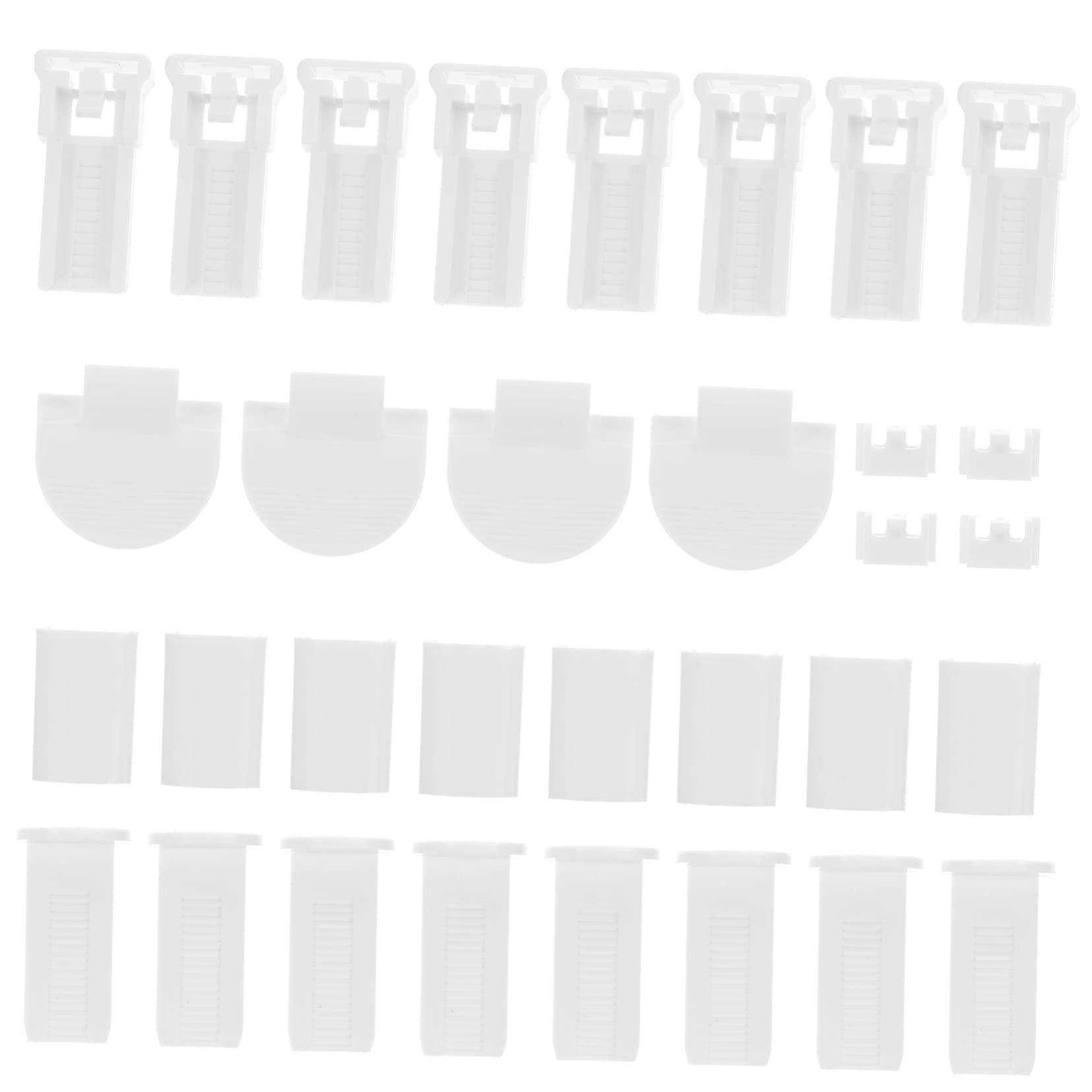 Unomor 32pcs Pleated Blinds Repair Tabs Replacement Parts for Easy Maintenance Accessories for Pleated Blinds No Drilling Required for Home Use