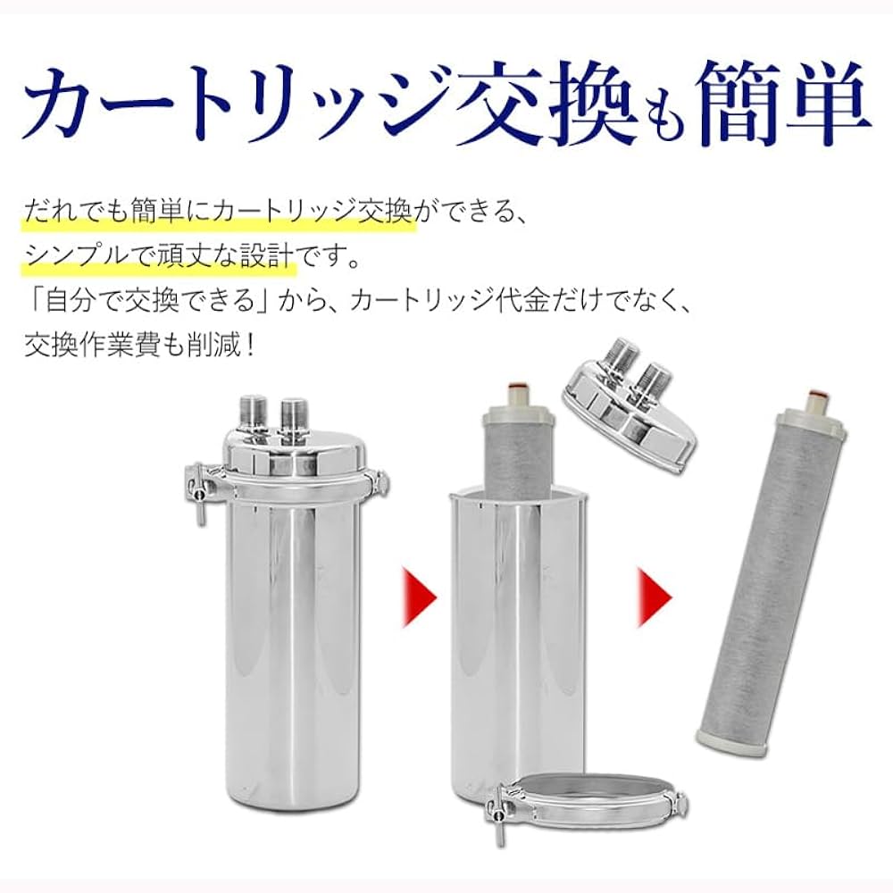 浄水器カートリッジ 5個セット 未開封 Amazon | 【 アンダーシンク 浄水器 】 5年間 カートリッジ 交換
