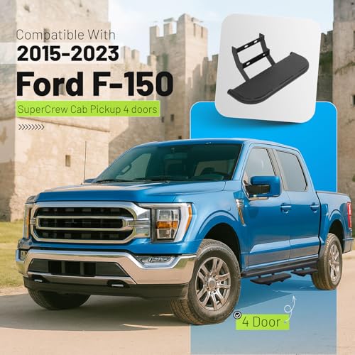 Estribos laterales compatibles con Ford F-150 SuperCrew 2015-2023 miniatura 2