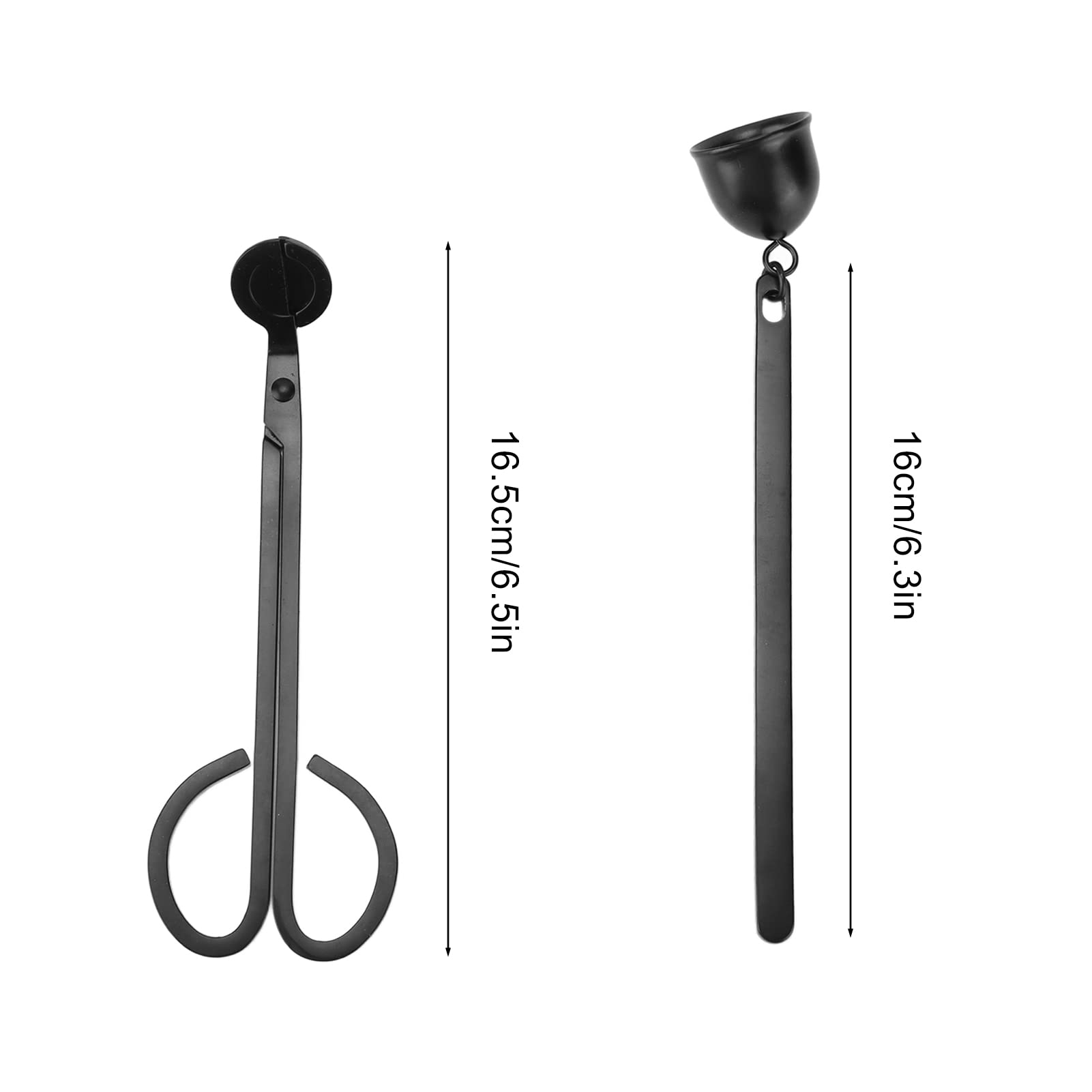 Yuecoom 2 in 1 Candle Accessory Set, Candle Wick Trimmer Cutter Candle Snuffer Extinguisher Candle Cutter Wick Decorative Candle Supplies for Gift Home
