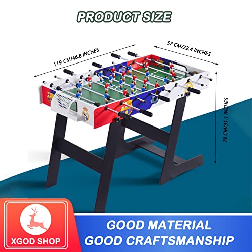 NOALED Kickertisch klappbar 47'', Tischfußballspiel Multispiel, Tischfußballspiel, Kombinationsspieltische für Spielzimmer, Spielhallen, Bars, Partys, – Bild 8