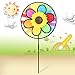 Produktbild ECMQS Bunte Sonnenblume Windmühle Spielzeug, Kinder Garten Dekoration Verzierung, Bunte draußen Spinner