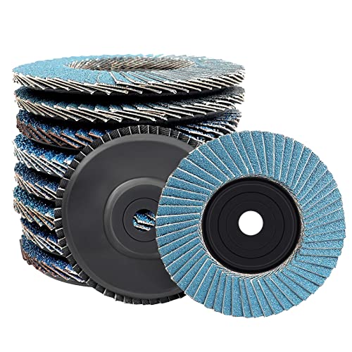 10 PCS Discos Abrasivo, Disco de Láminas, Ø 76 mm x 10 mm, Grano ...