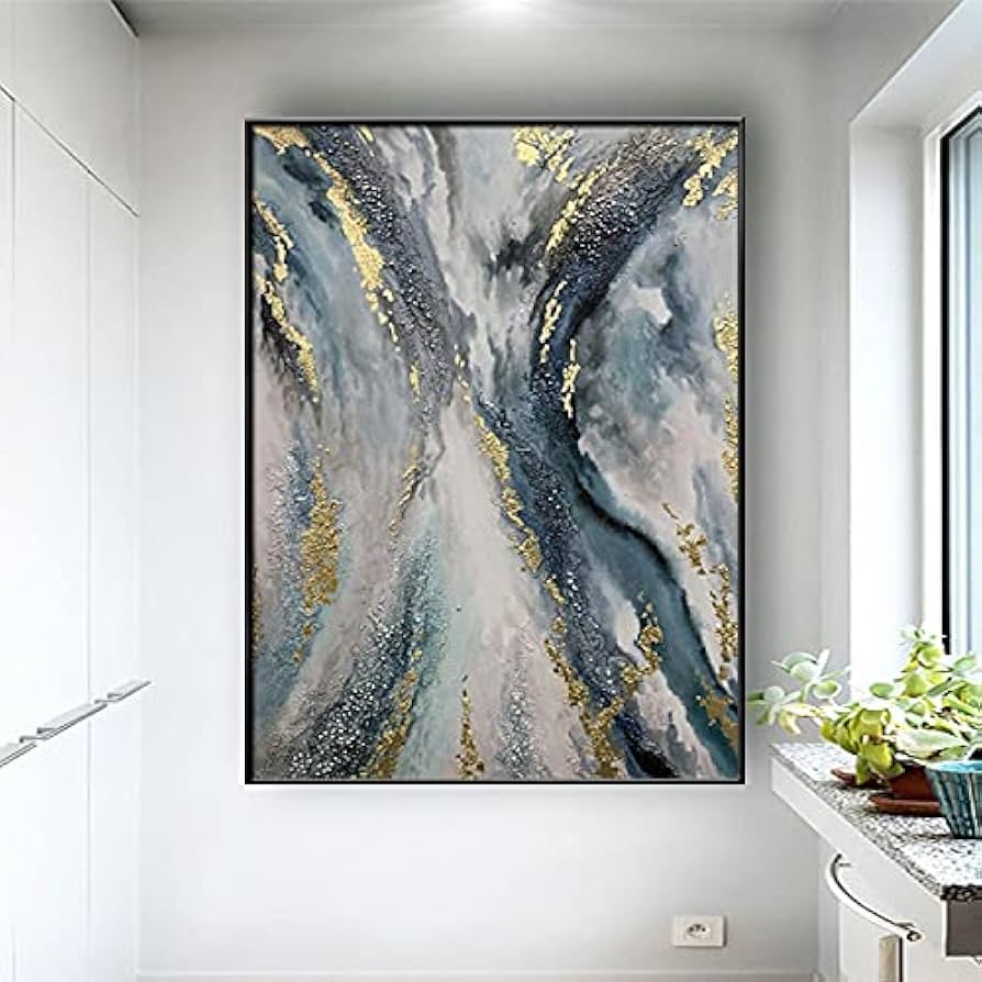 Amazon.co.jp: 絵の壁紙 抽象的な大型絵画絵画インテリア美術