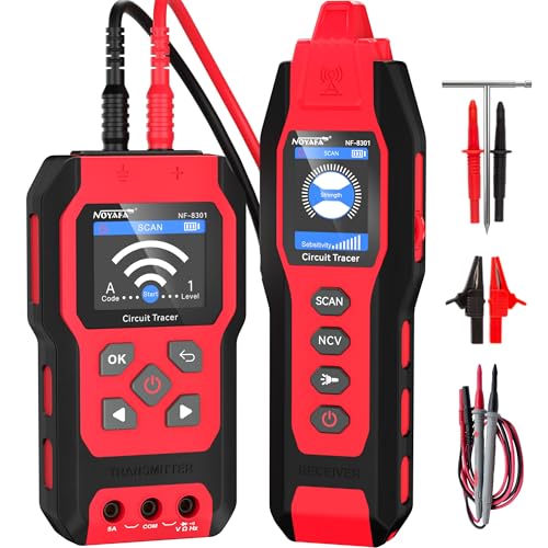 NOYAFA NF-8301 Détecteur de Circuit - Traceur de Câbles, Localisateur de Disjoncteur avec...