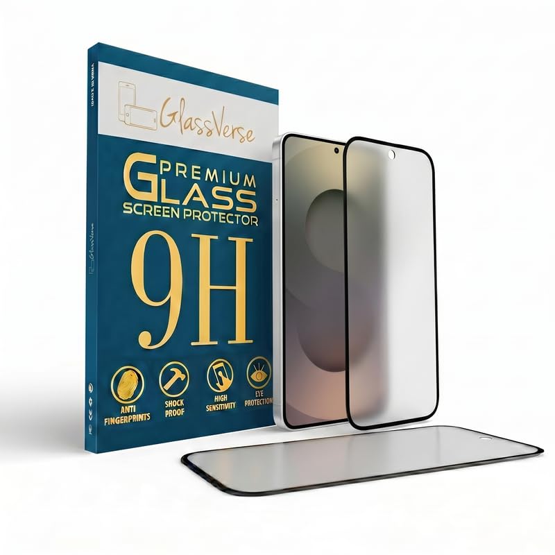 Image of GlassVerse D+ Matte Tempered Glass With 18H Hardness For Samsung galaxy S25 Ultra (PACK OF 1) with Free Installation Kit. Full screen Coverage - 6.9 inch