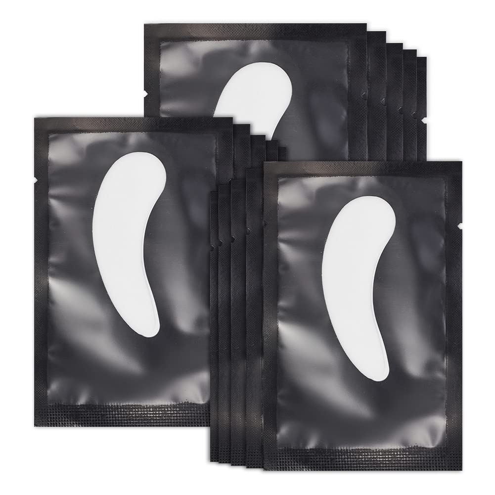 50 paia Cerotti per Estensioni Ciglia Eyelash Pads Ciglia Pads Patch per Estensioni delle Ciglia Patch per Ciglia Eye Patches for Eyelash Extension(Willowleaves Black)