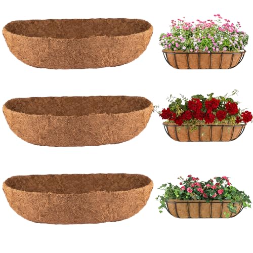 HAOVZRI 3Pcs Trough Coco Liner 30