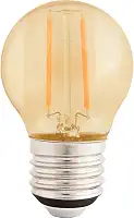 Tramontina Lâmpada LED de Filamento G45 4 W 2200 K luz Amarela Vintage Retrô em Vidro Âmbar