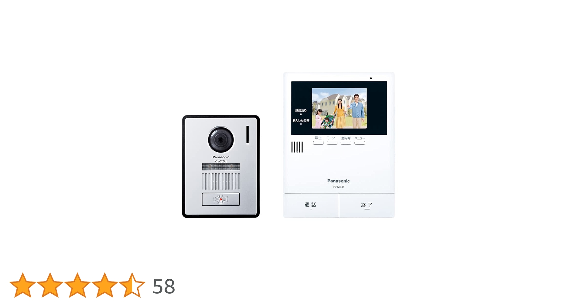 Amazon.co.jp: Panasonic VL-SE35KFA TV Doorphone, Safety Response