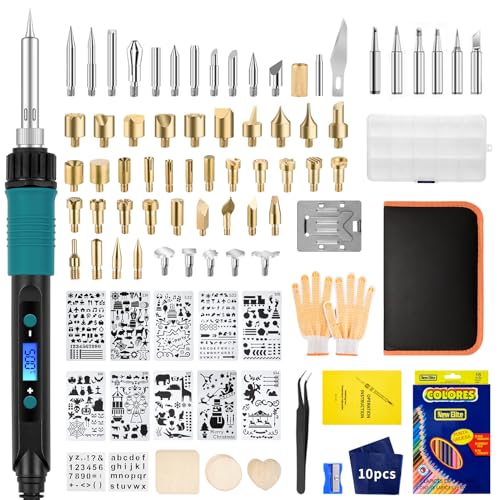 Kit Pyrogravure Fer à Souder 113pcs 60W