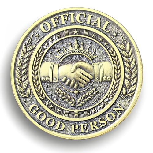 Official Good Person Challenge Coin - Global and Unity Symbol Design for Recognition of Integrity