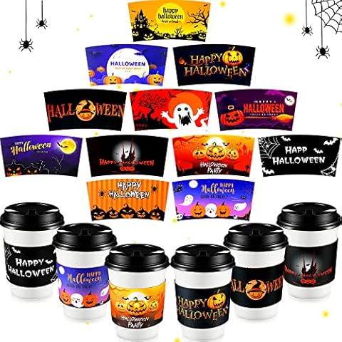 120 Mangas de Tazas de Café de Halloween Cover