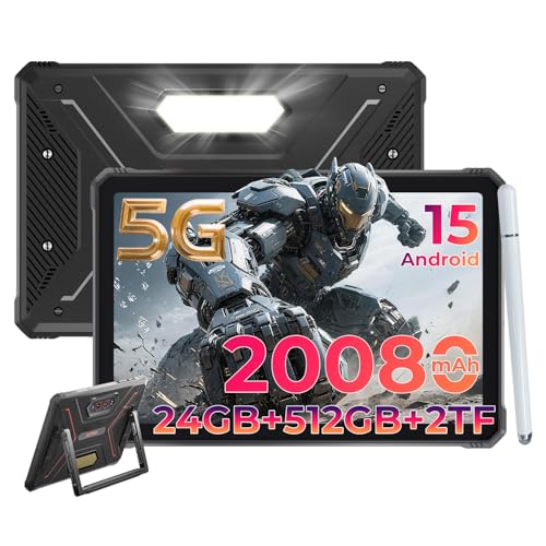 HOTWAV R9 Ultra 5G 2025 Rugged Tablet Android 15, 11" FHD+ 120Hz ...