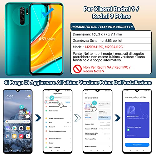 RongZy Schermo LCD per Xiaomi Redmi 9 /Redmi 9