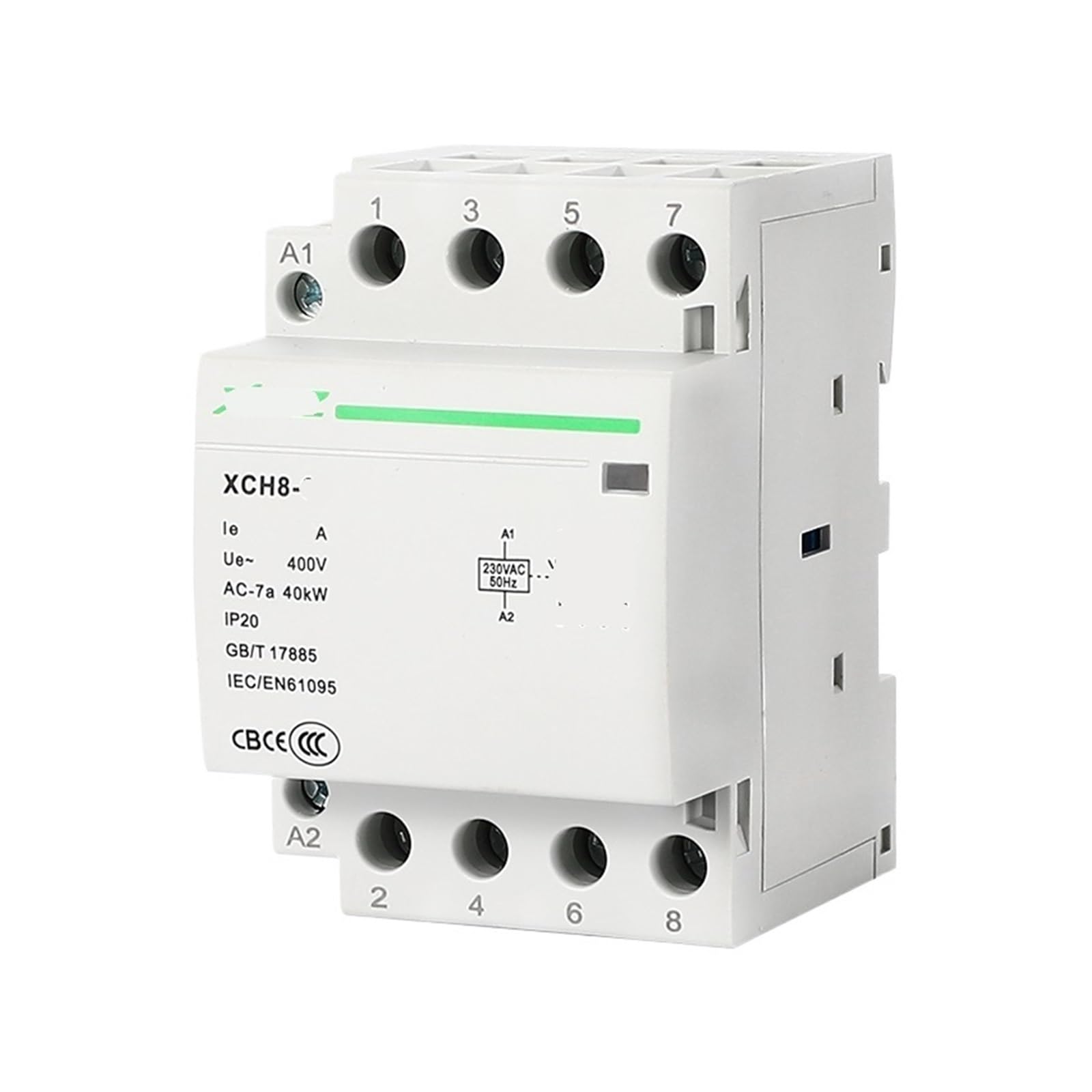 Contacteur AC modulaire 40A sur rail DIN pour tableau électrique domestique - 4