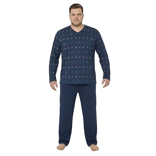 Pijama Inverno Manga Longa Calça Masculino Tamanho Grande