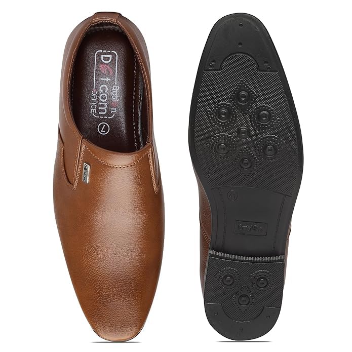 Image of Action-OFFICE-81 Synthetic Leather Stylish & Comfortable Formal Shoes for Men