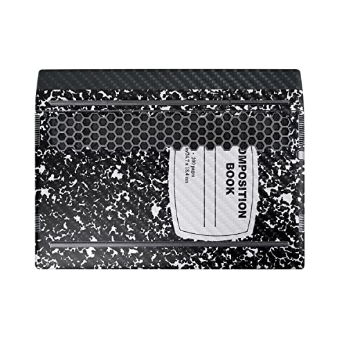 Image of MightySkins Carbon Fiber Skin Compatible with Alienware M17 R5 (2022) Full Wrap Kit - Composition Book | Protective, Durable Textured Carbon Fiber Finish | Easy to Apply | Made in The USA