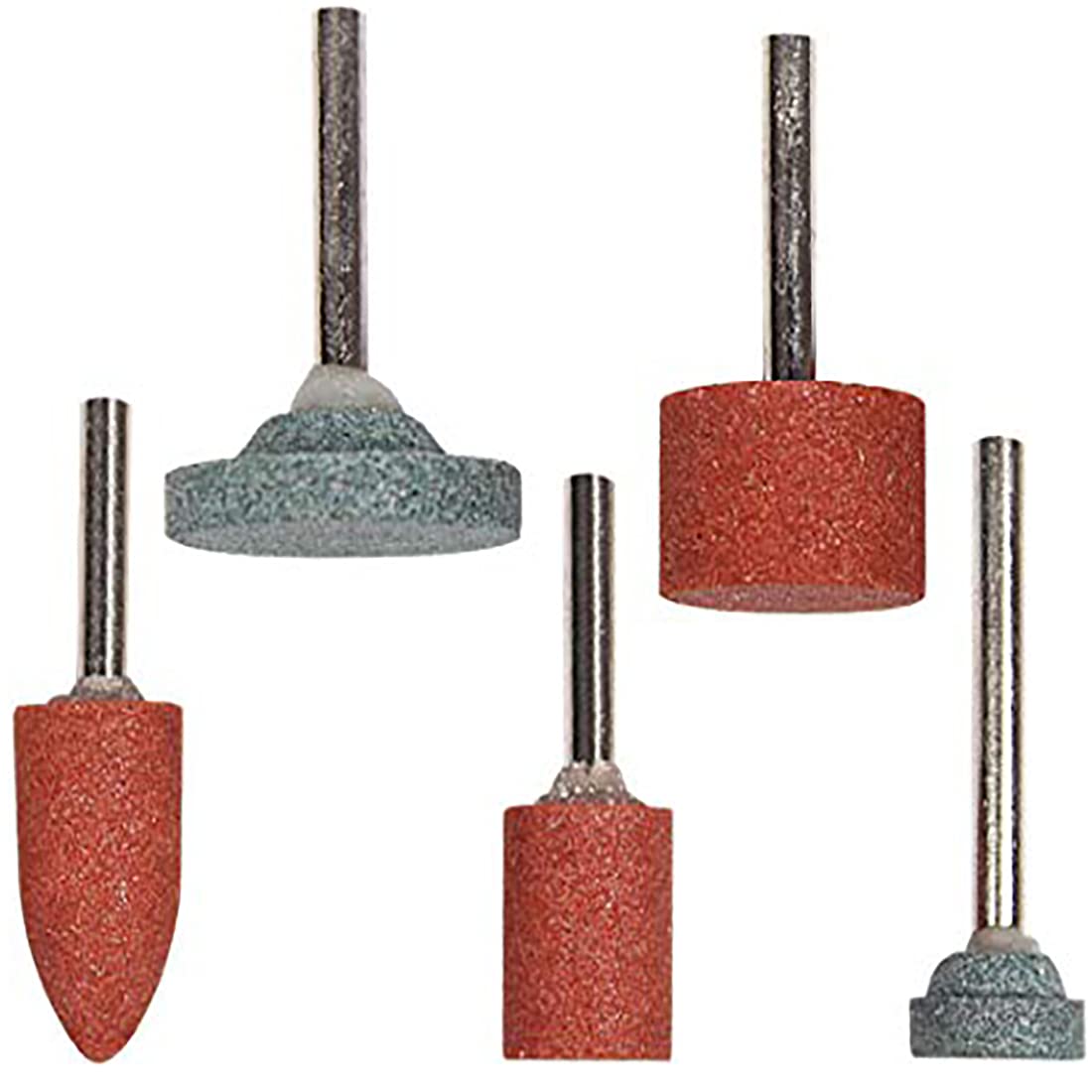 DIY Crafts Pack Of 10 Pcs, Multi, Abrasive Mounted Stone For Dremel Rotary Tools, Grinding Stone Wheel Head For Dremel Abrasive Accessories Bullet Colu(Pack Of 10 Pcs, Multi)
