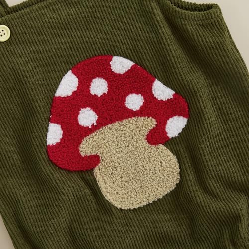 Infant Boy Girl Ladybug Romper Spring Baby Clothes Embroidery Bee Corduroy Bodysuit Animal Print Sleeveless Overalls4