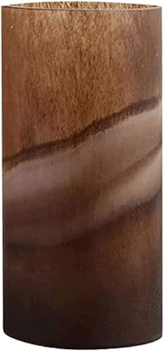 OLOTU Elegante jarrón recto mate marrón hecho a mano de vidrio simple avanzado el florero vintage arreglo floral seco arreglo floral arreglo floral