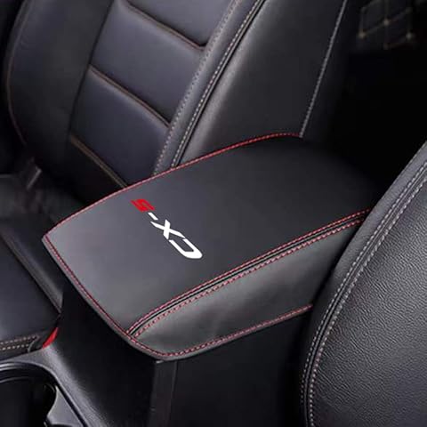 HAPIZWLU Car Armrest Cover Leather Waterproof Car Armrest Protector Cushion Accessories Compatible with Mazda CX5 2017-2022 (CX5) Cover