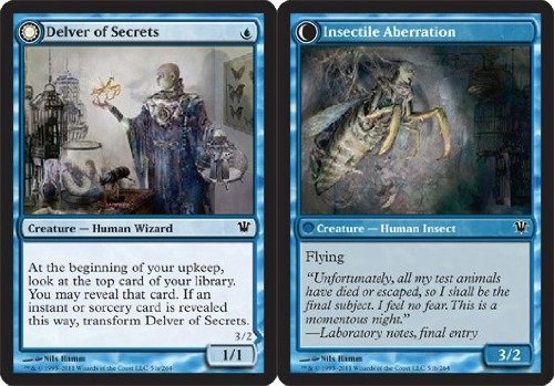 Magic: the Gathering - Delver of Secrets // Insectile Aberration - Innistrad