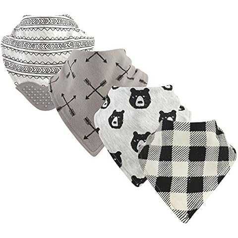 Yoga Sprout Bandana Bib with Teether, Bear Hugs 4 Pack Cover