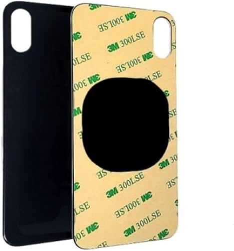 Jasmoc Reemplazo original de cristal trasero para iPhone Xs Max de 65 pulgadas con kit de herramientas de reparación y adhesivo preinstalado negro