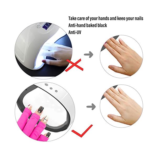 Framendino-3-Pairs-Anti-UV-Protective-Gloves-Gel-Manicures-Glove-Fingerless-for-LEDUV-Lamp-Lamp-Nail-Dryer-Curing Framendino, 3 Pairs Anti UV Protective Gloves Gel Manicures Glove Fingerless for LED/UV Lamp Lamp Nail Dryer Curing